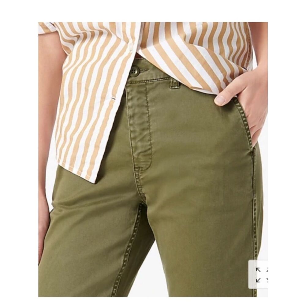 J. Crew Vintage Slim Straight Olive Green Pants Preppy Grunge SZ 31P